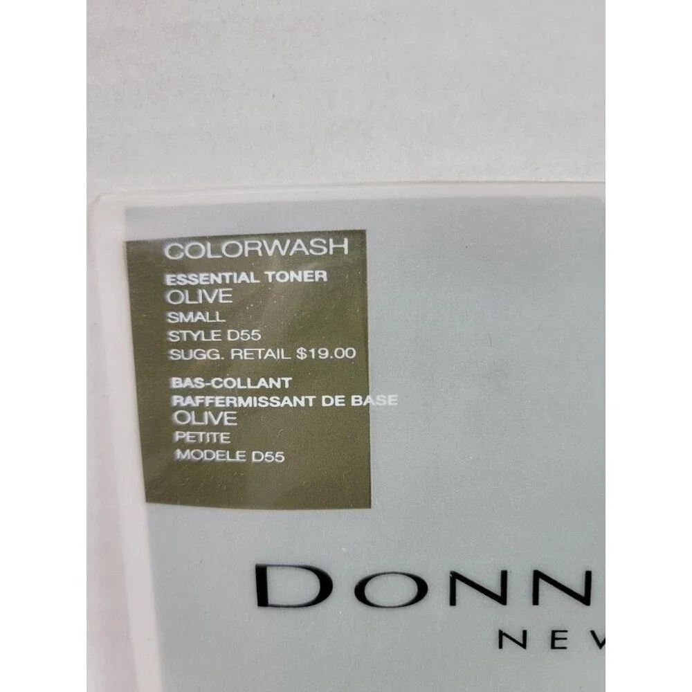 Donna Karan The Nudes Colorwash Essential Toner Tights Olive Small Petite D55